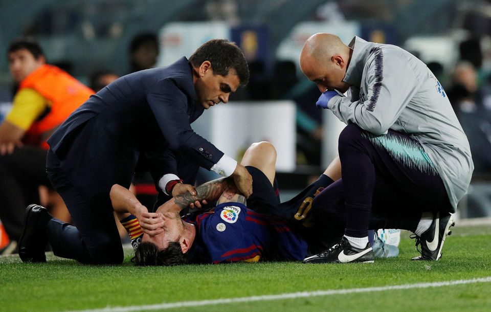 Lionel Messi zranený, FC Barcelona