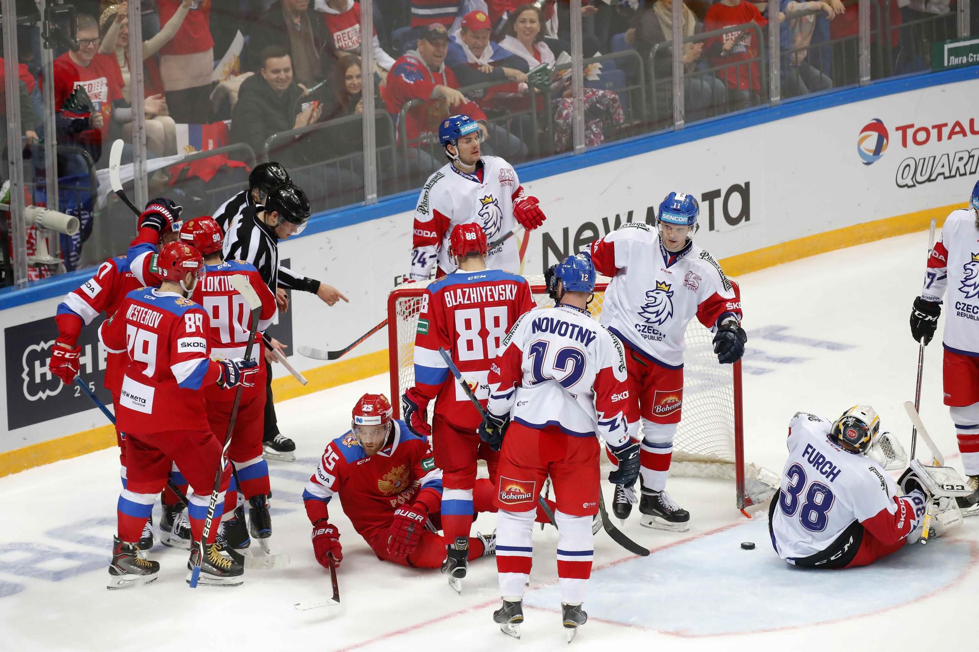 Česko proti Rusku na Euro Hockey Tour