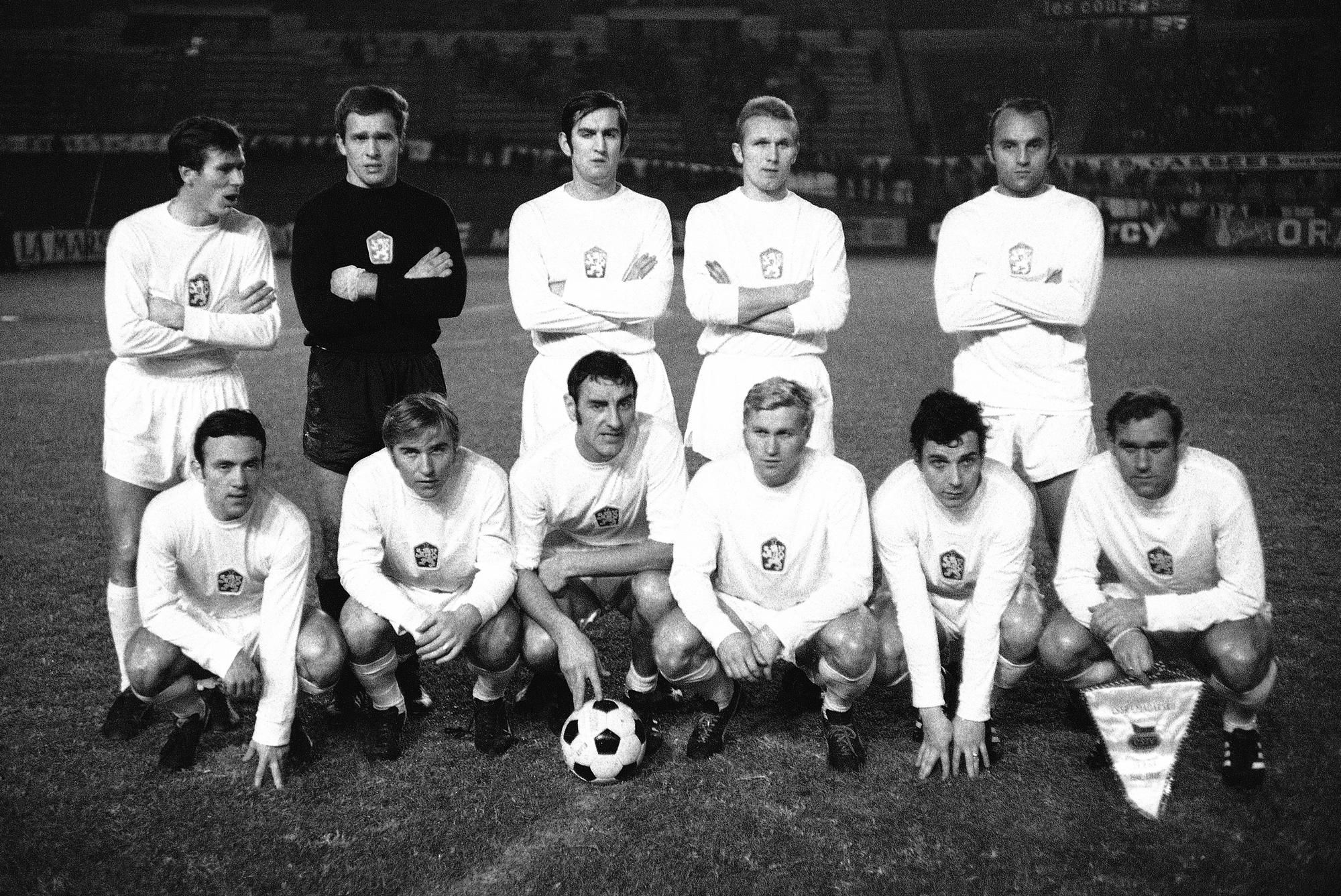 Jozef Adamec a mužstvo Československa v roku 1969