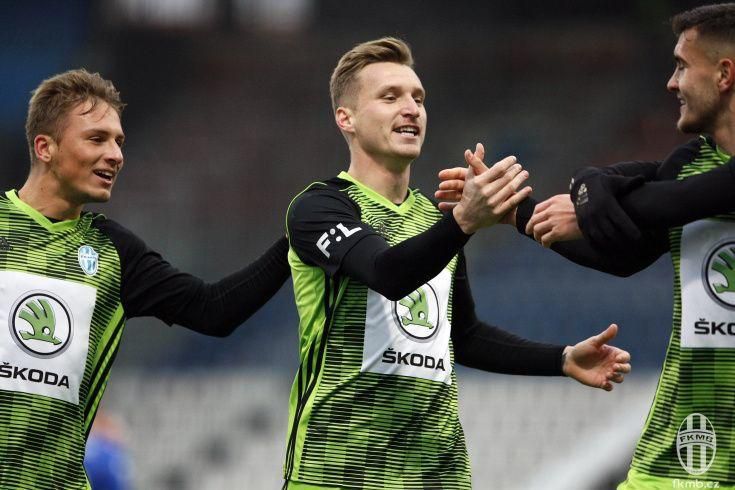 radosť hráčov FK Mladá Boleslav