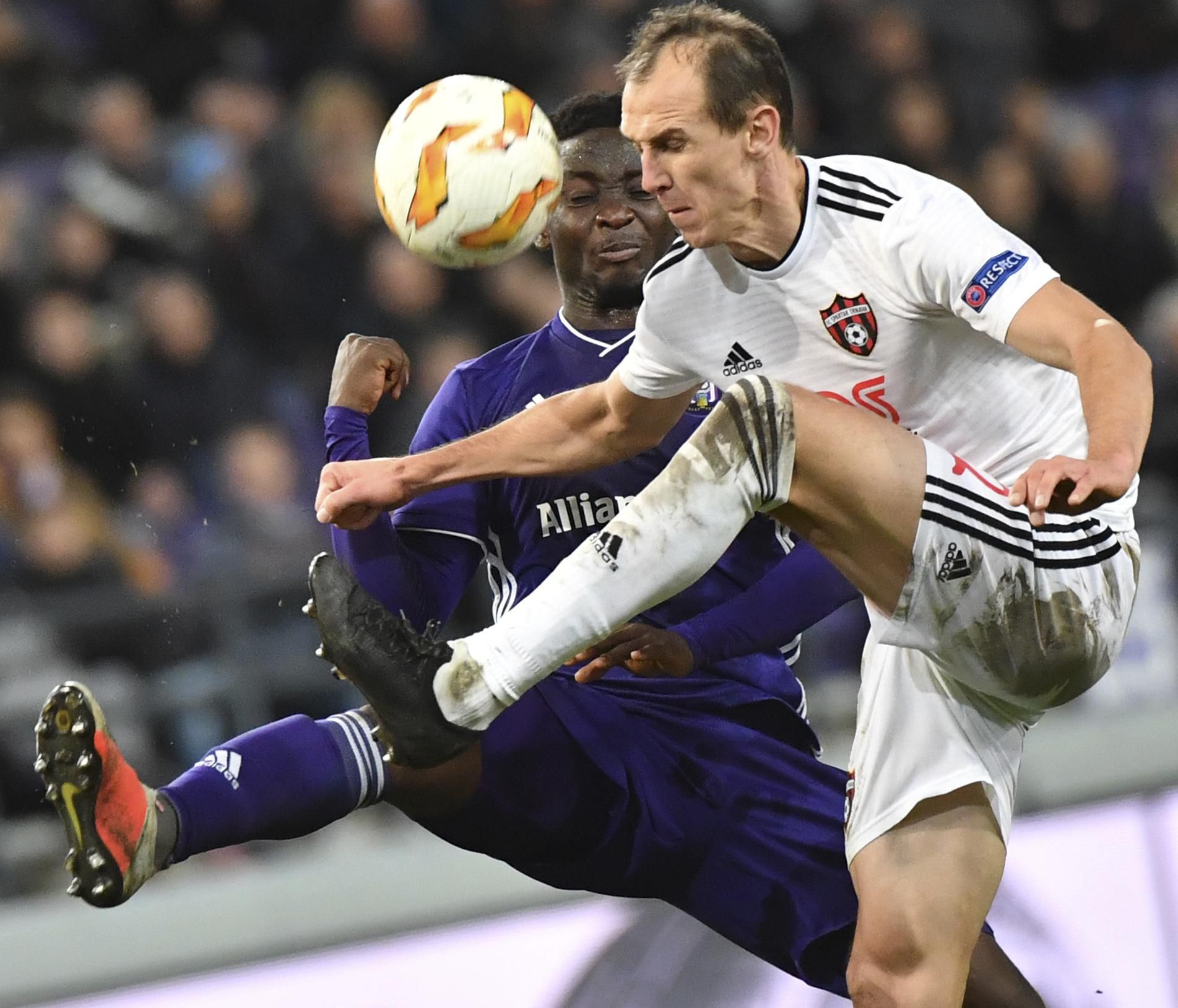 Anderlecht Brusel - Spartak Trnava (Mohammed Dauda, Martin Tóth)