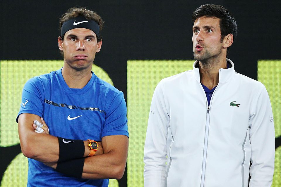 Rafel Nadal a Novak Djokovič