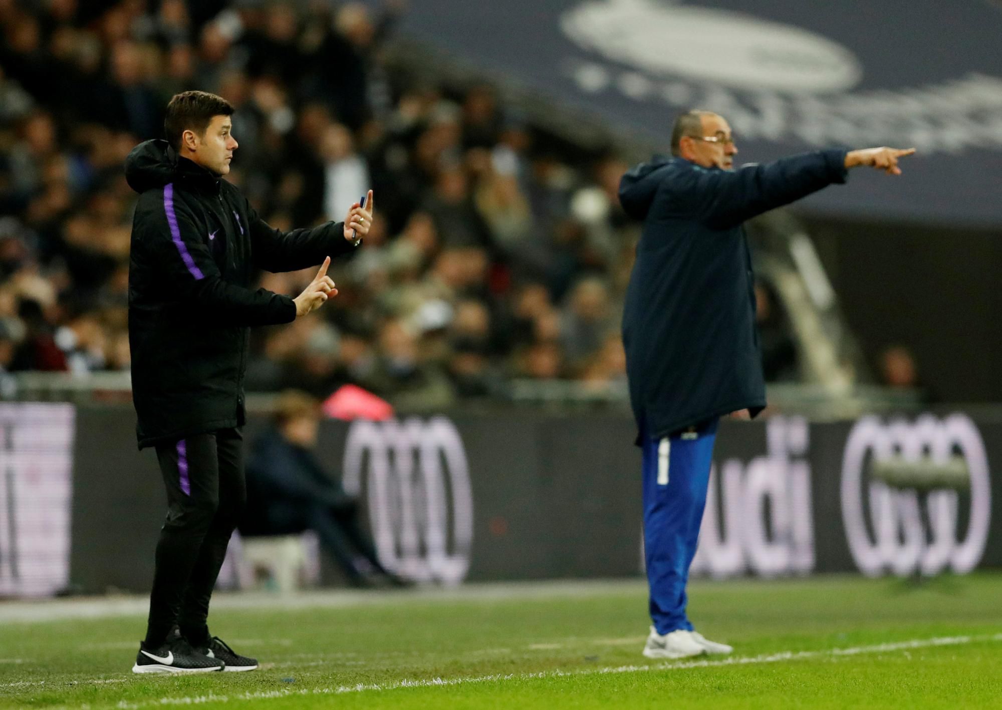 Maurizio Sarri a Mauricio Pochettino