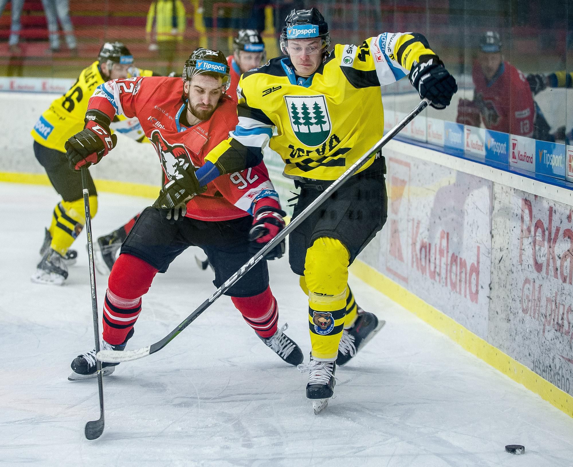 Daniel Gachulinec (Detva) a Brock Higgs (Banská Bystrica).