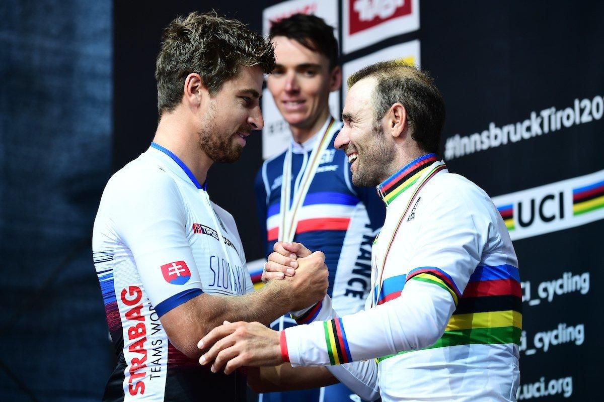 Peter Sagan a Alejandro Valverde