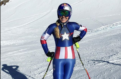 Americká zjazdová lyžiarka Lindsey Vonnová.