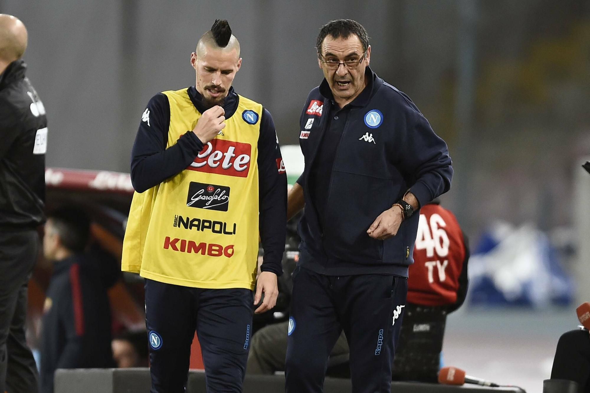 Marek Hamšík a Maurizio Sarri v SSC Neapol