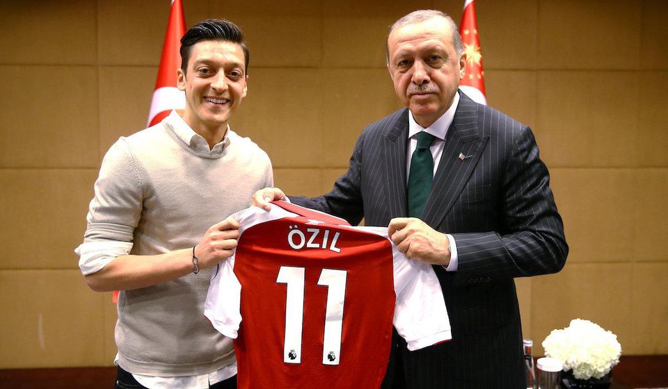 Mesut Özil a tureckú prezident Erdogan.