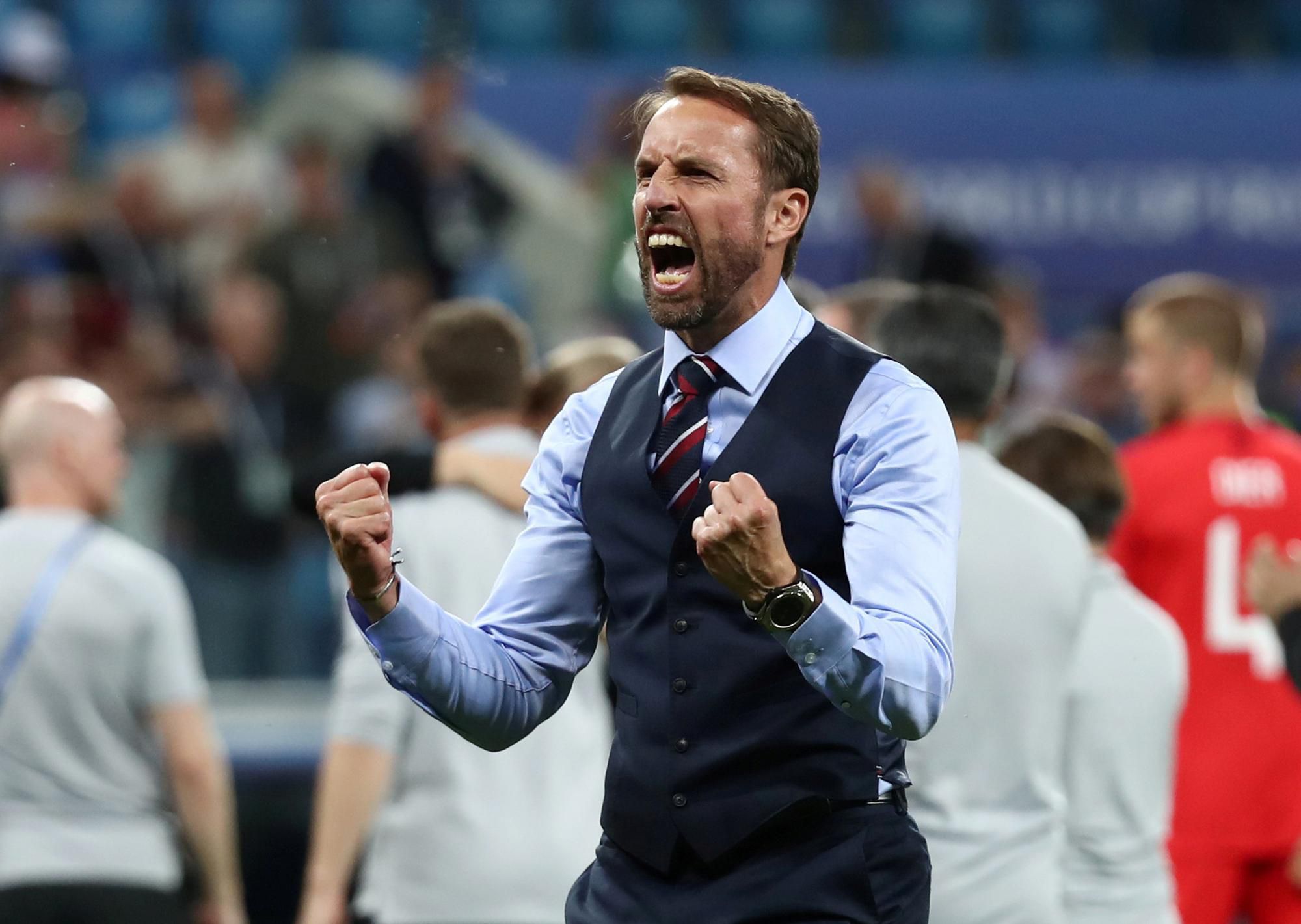 Tréner Anglicka Gareth Southgate.