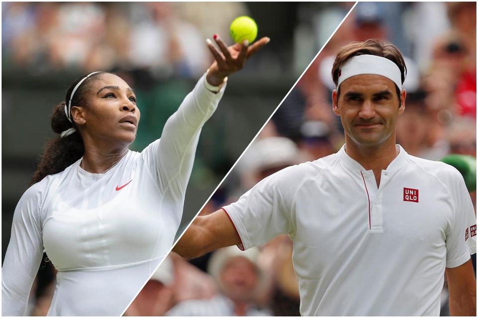 Serena Williamsová a Roger Federer.