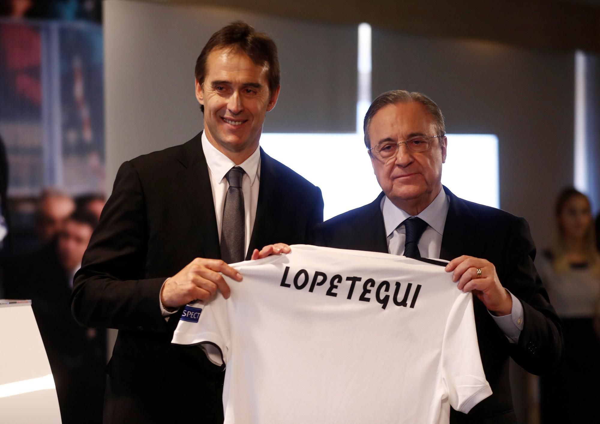 Julen Lopetegui a Florentino Perez.