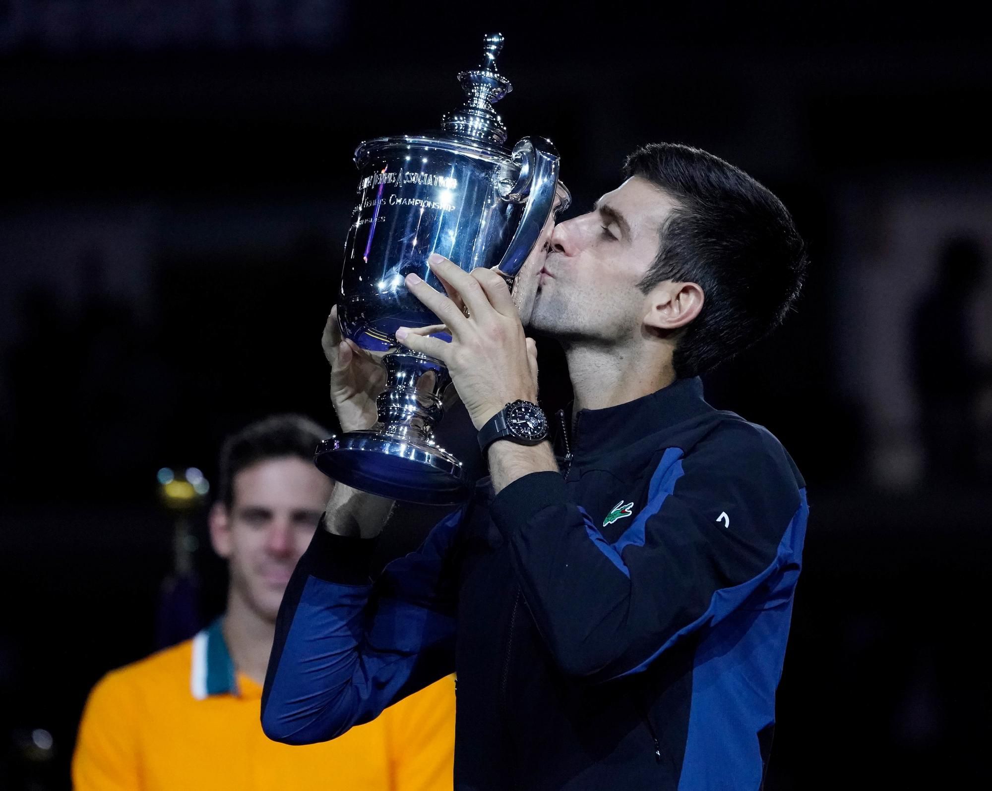 Novak Djokovič vyhral grandslamový titul na US Open.