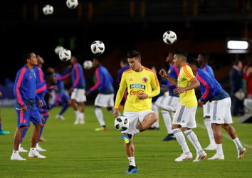 Hráči Kolumbie trénovali vo štvrtok bez Jamesa Rodrigueza