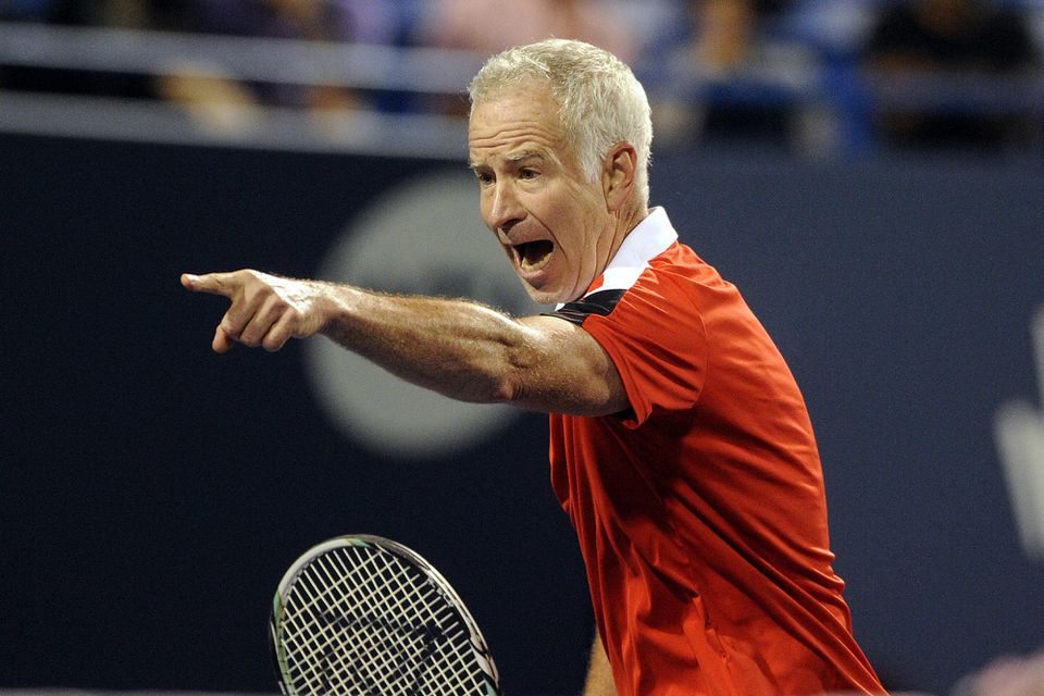 Americká tenisová legenda John McEnroe.