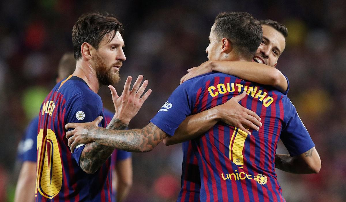Lionel Messi a Phelippe Coutinho