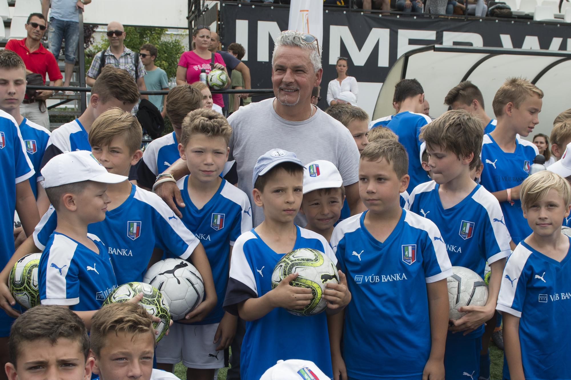 Roberto Baggio na Italia Soccer Camp Bratislava 2018