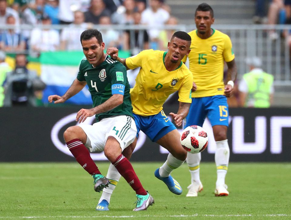 Rafael Marquez v zápase proti Brazílii