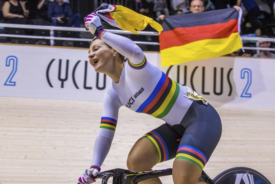 Nemecká dráhová cyklistka Kristina Vogelová.