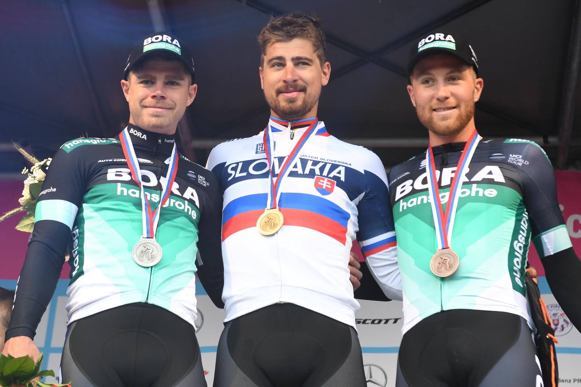 Juraj Sagan, Peter Sagan a Michael Kolář.