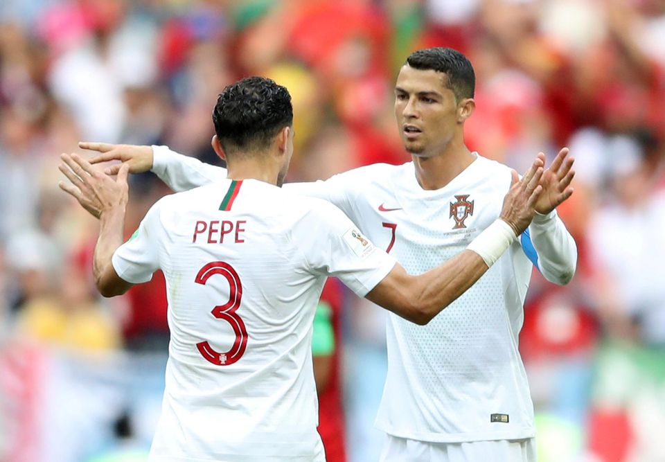 Cristiano Ronaldo a Pepe.