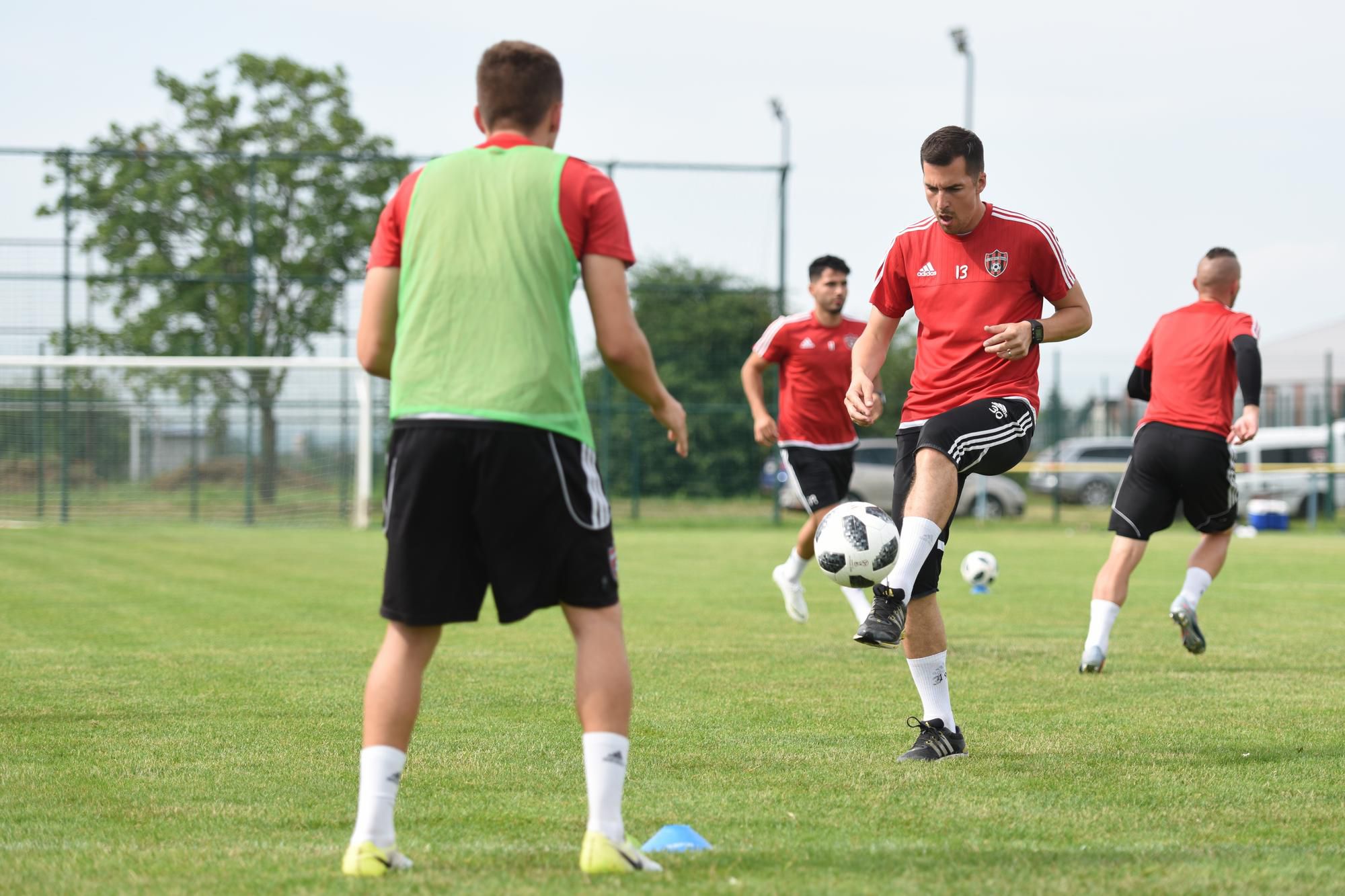 Hráči FC Spartak Trnava počas prípravy.