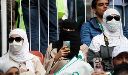 Saudská Arábia s novým imidžom, v Lužnikách fandili aj ženy z tejto krajiny