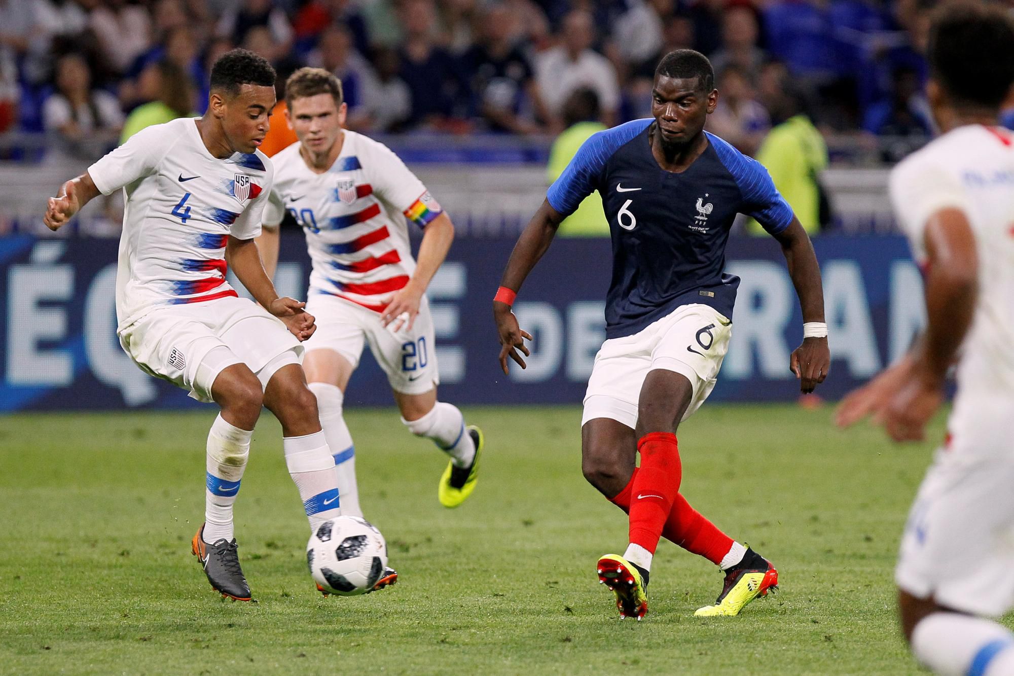 Paul Pogba v drese Francúzska.