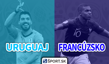 Simulácia MS vo futbale 2018: Štvrťfinále Uruguaj - Francúzsko