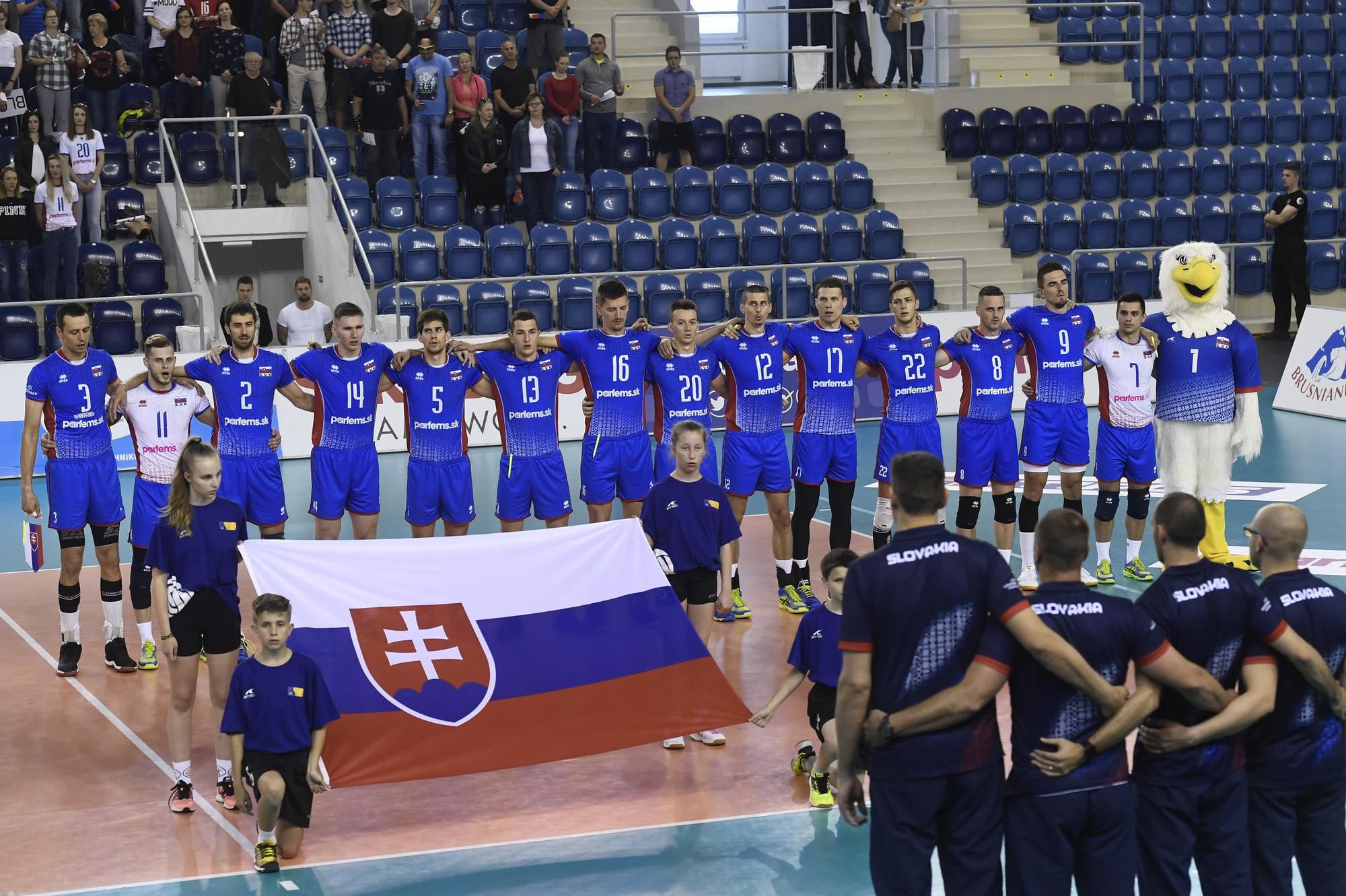 slovenská volejbalová reprezentácie pred zápasom