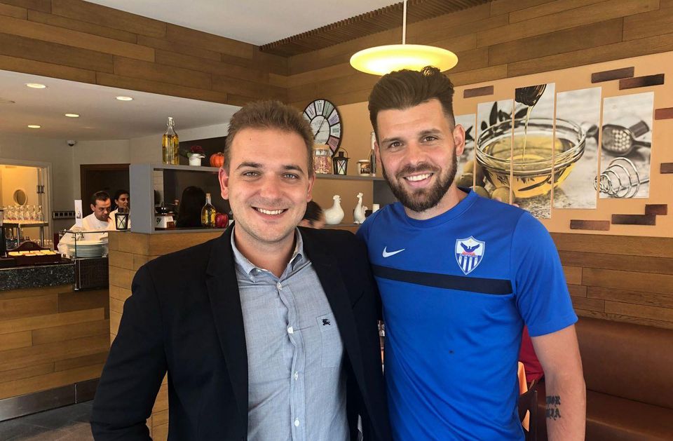 Michal Ďuriš po prestupe do Anorthosisu Famagusta s agentom Davidom Zíkom