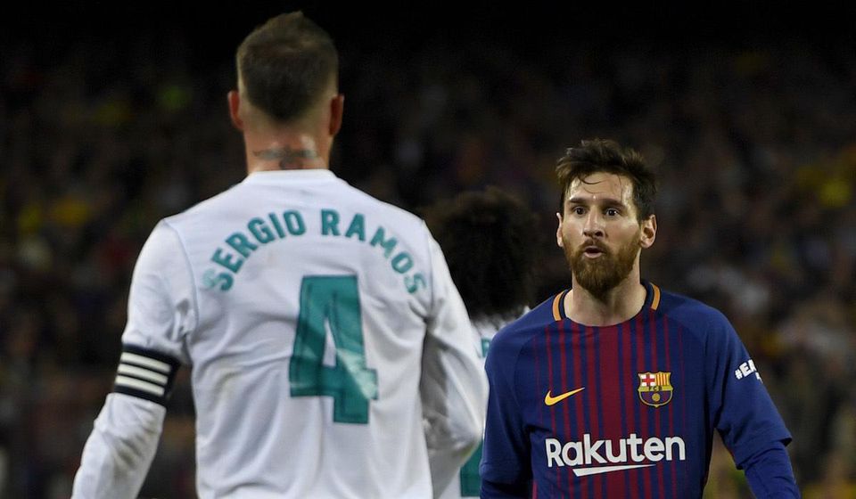 Sergio Ramos a Lionel Messi.
