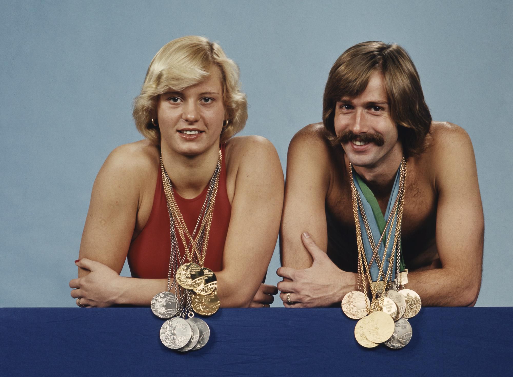 S medailami z olympiády 1976.