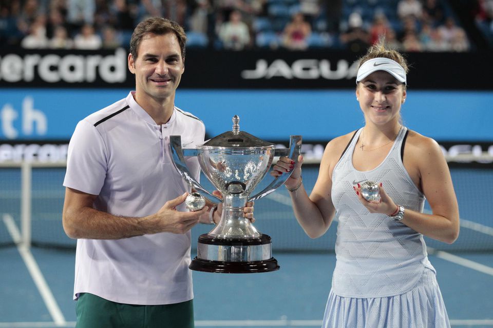 Roger Federer a Belinda Benčičová.