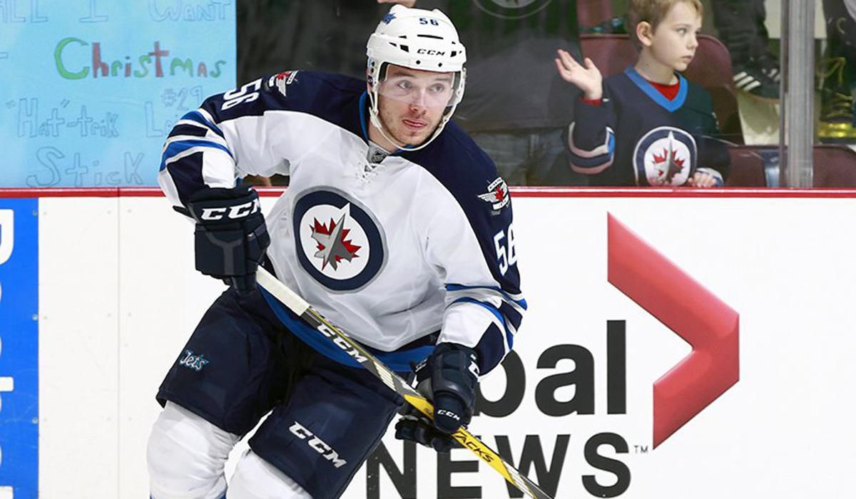 Slovenský útočník v drese Winnipegu Jets Marko Daňo