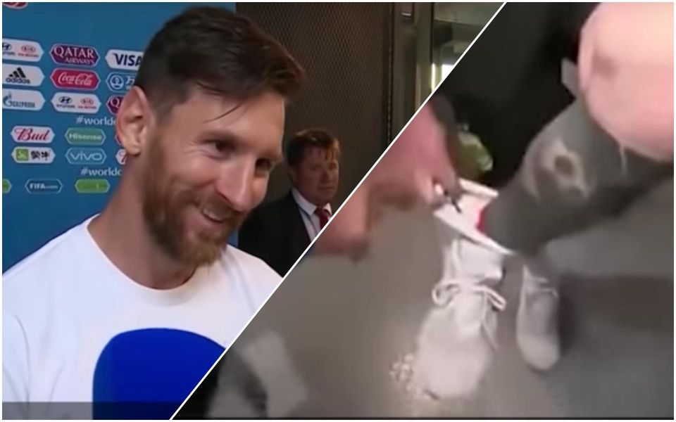 Lionel Messi a jeho talizman.