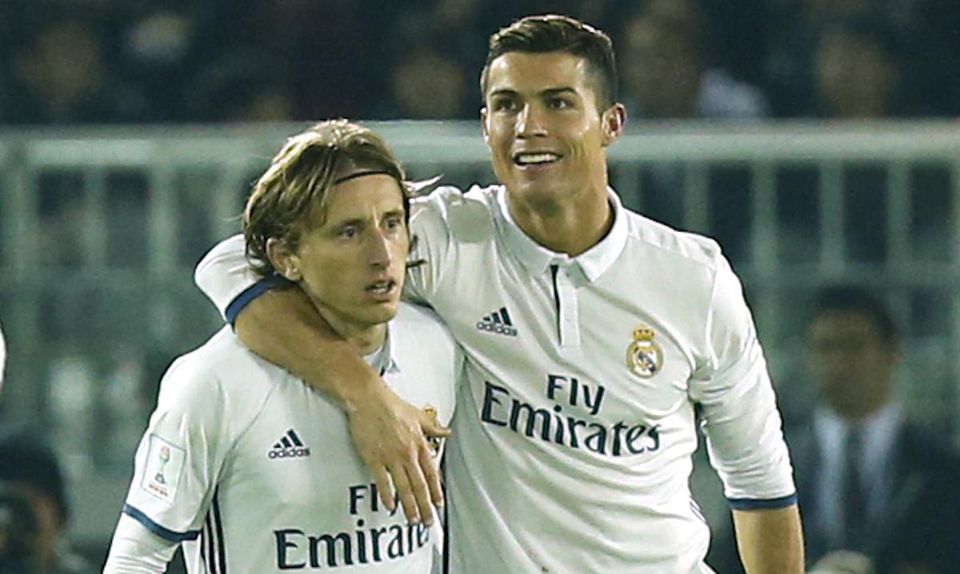 Luka Modrič a Cristiano Ronaldo