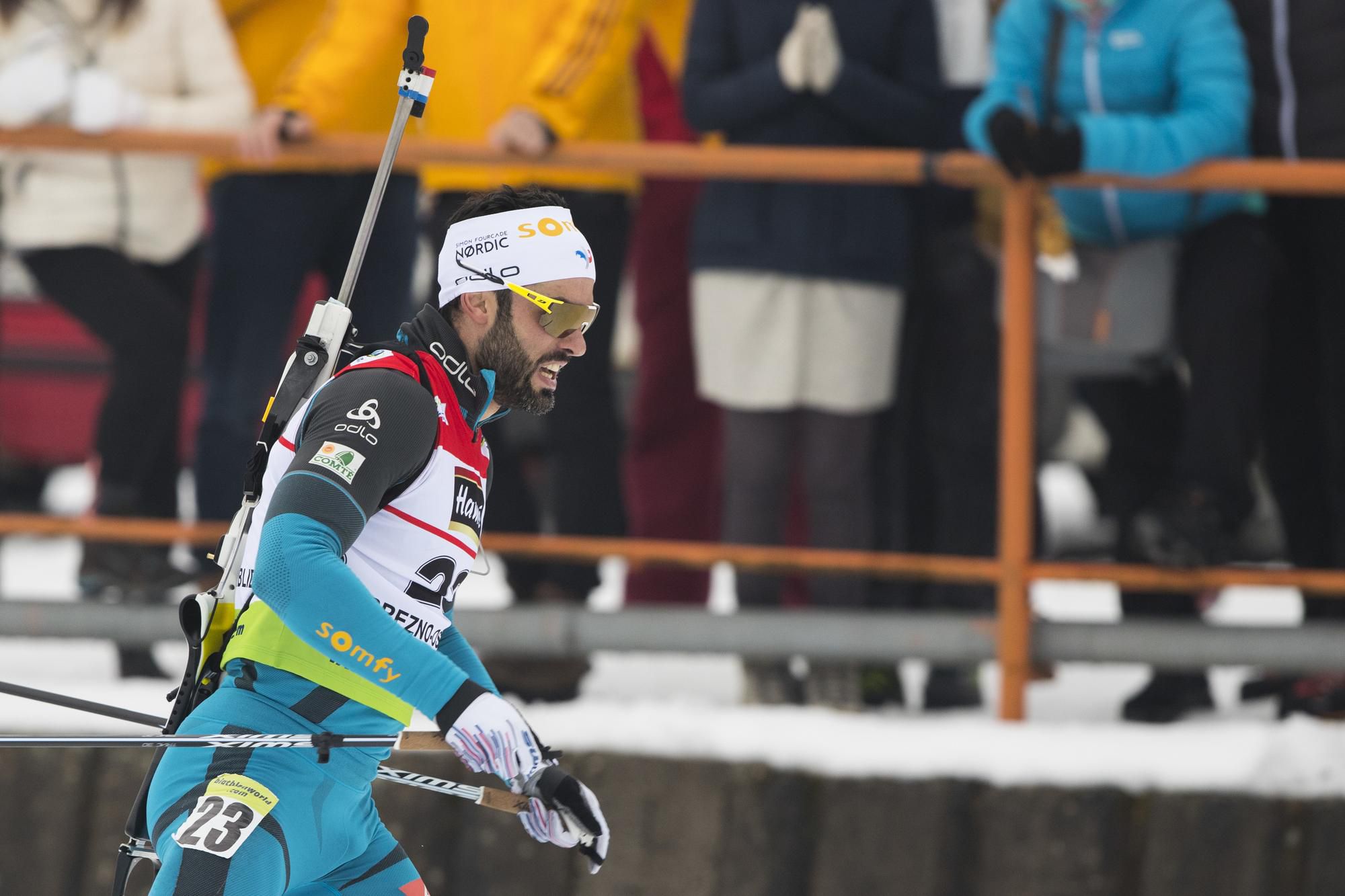 Francúzsky biatlonista Simon Fourcade v Osrblí