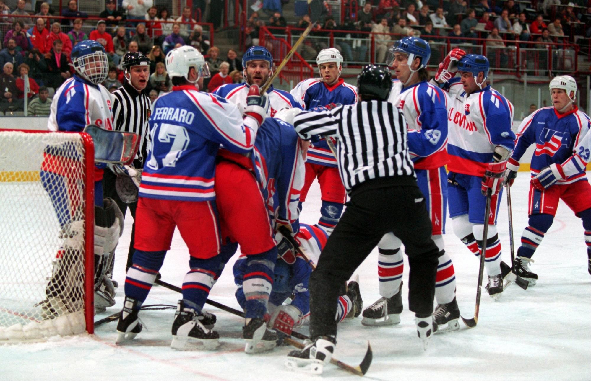 Slovensko vs USA na ZOH 1994 v nórskom Lillehammeri
