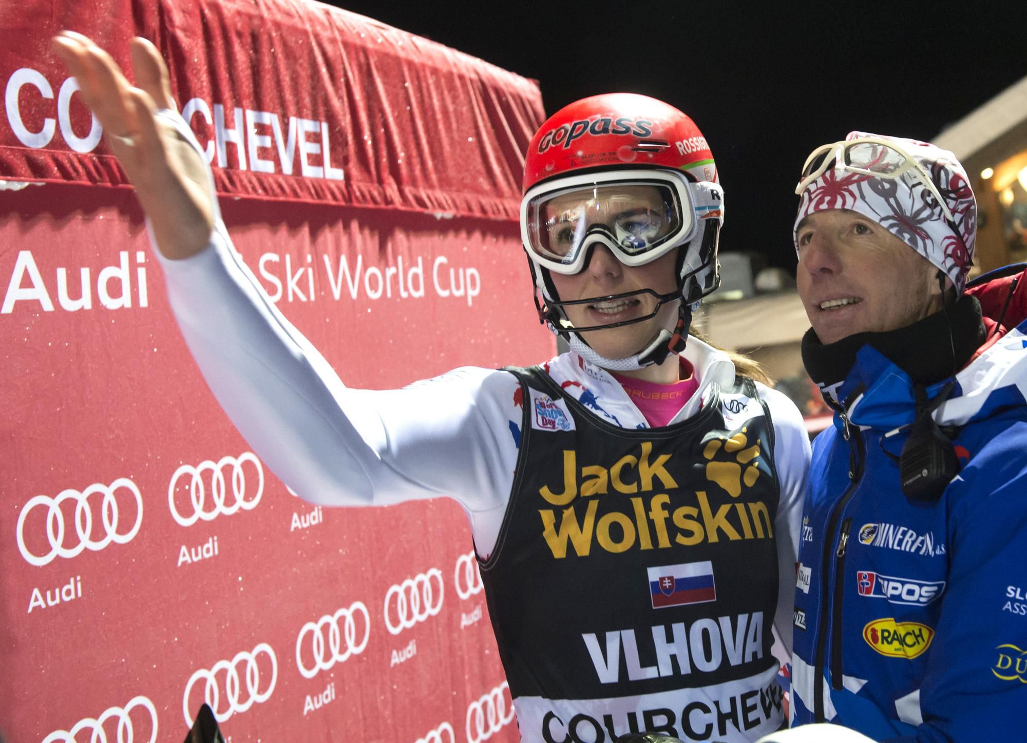 slovenská lyžiarka Petra Vlhová a jej tréner Livio Magoni