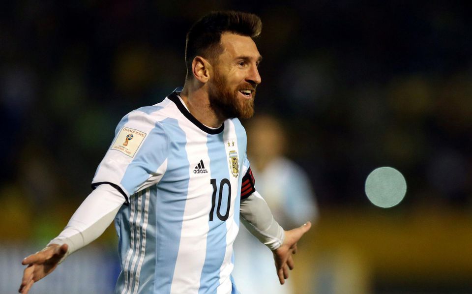 Lionel Messi po hetriku v drese Argentíny