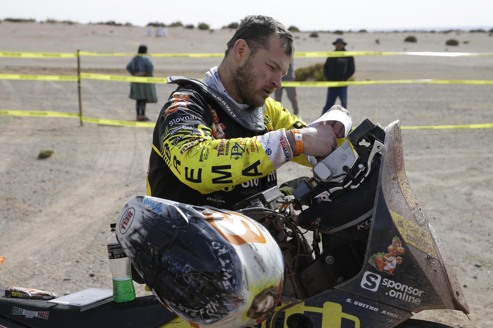 Štefan Svitko počas pretekov Rely Dakar.