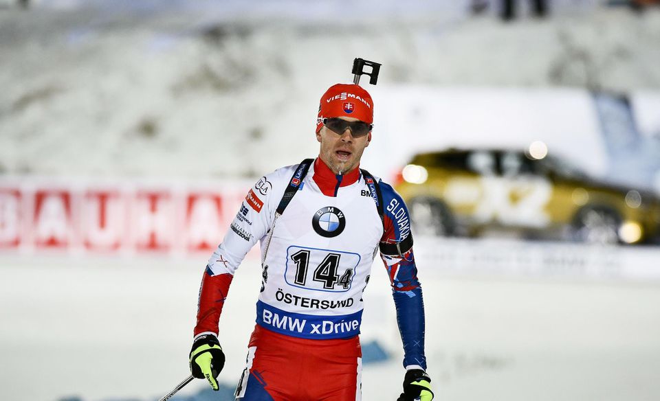 Slovenský biatlonista Matej Kazár
