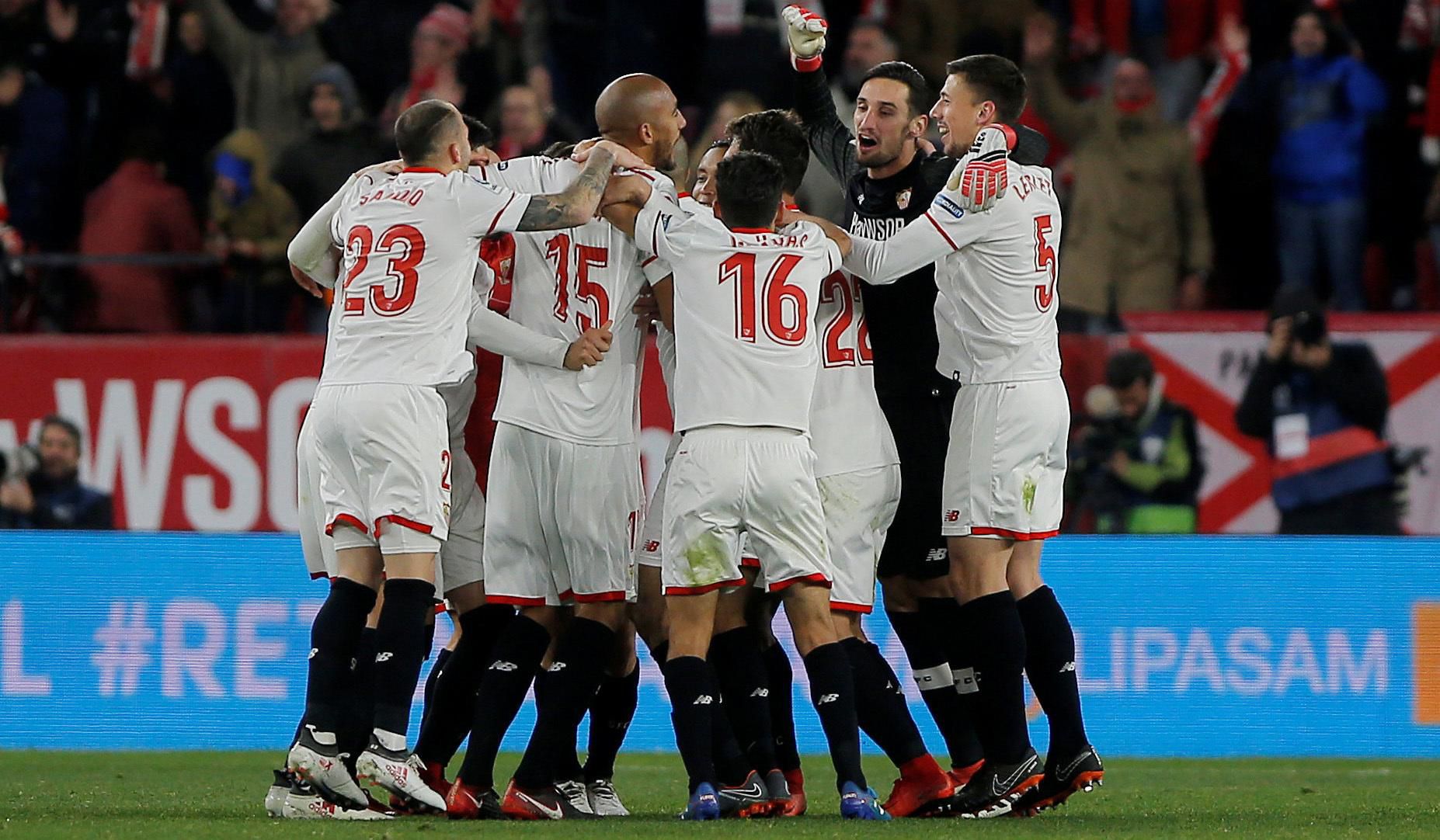 Futbalisti FC Sevilla.