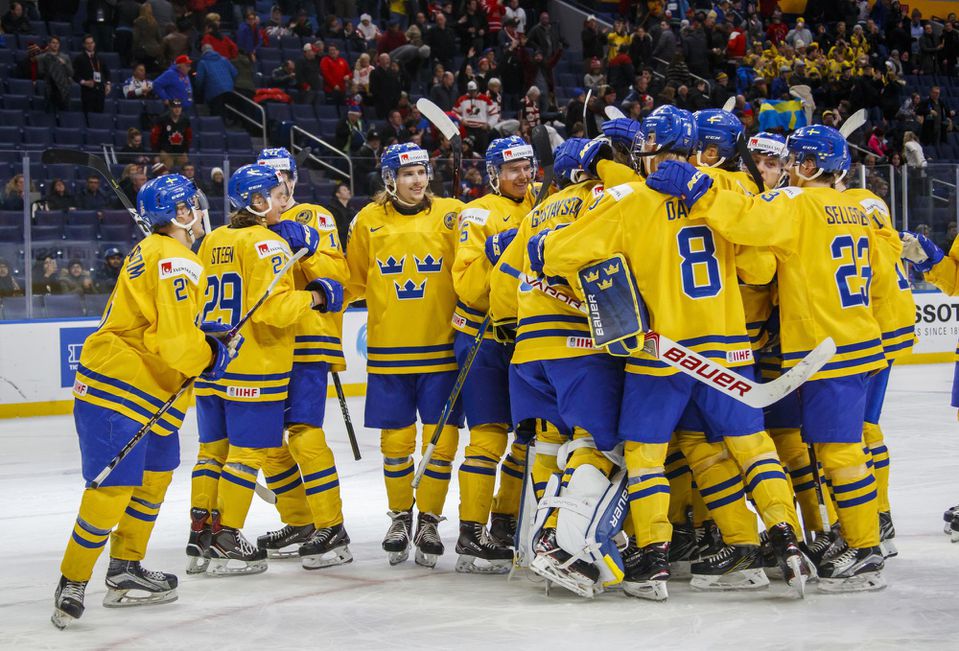 Hokejisti Švédska po postupe do semifinále MS20