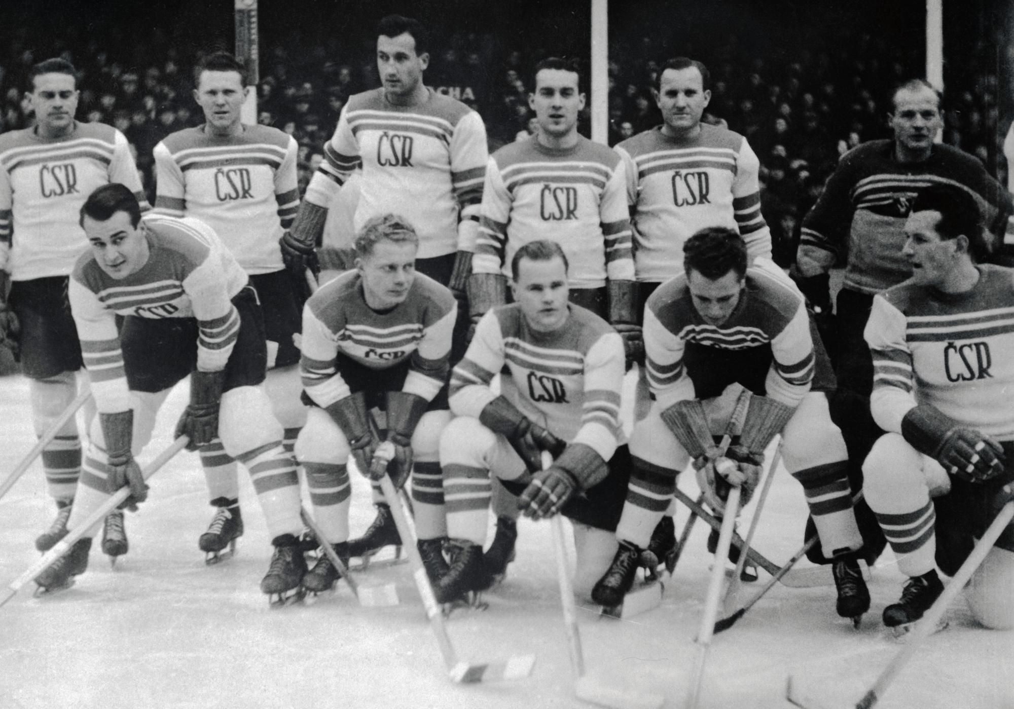Československá hokejová reprezentácia v St. Moritzi 1948