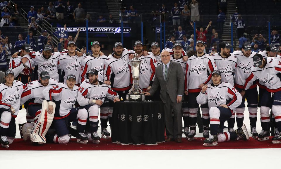 Hokejisti Washingtonu Capitals vo finále Stanleyho pohára.