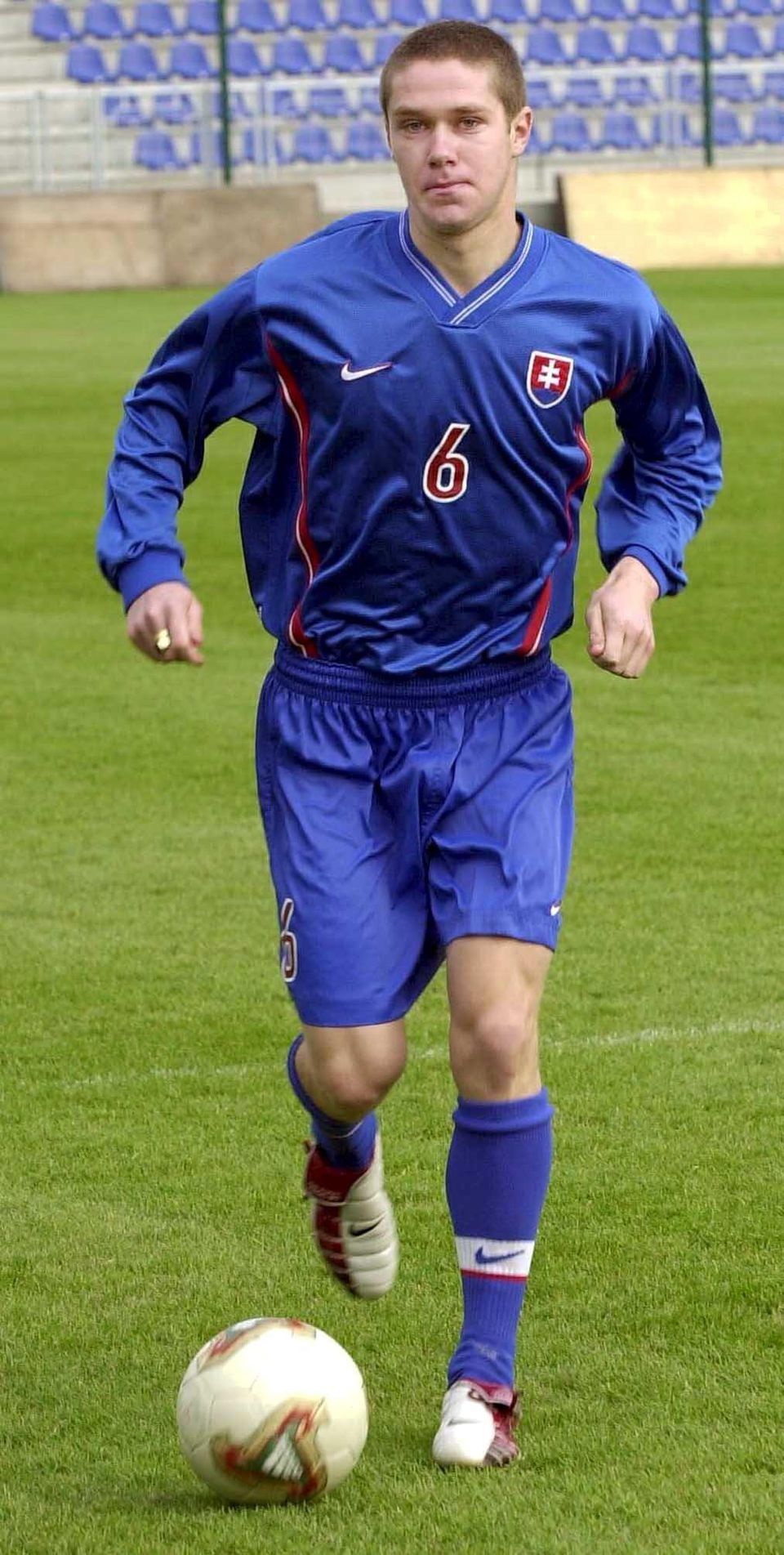 Marián Kurty počas tréningového kempu v Senci mesiac pred majstrovstvami sveta 2003 hráčov do 20 rokov.
