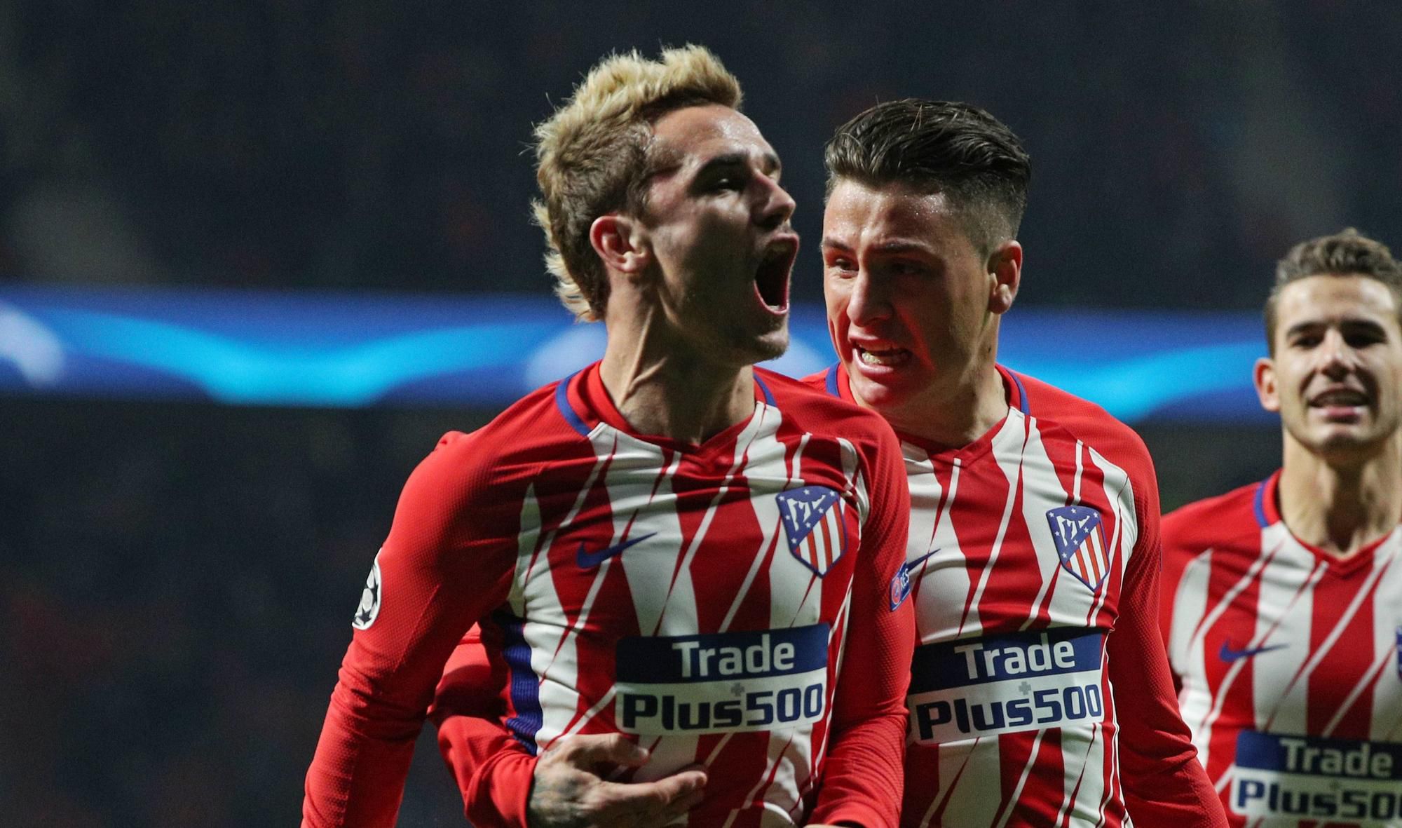 Antoine Griezmann po strelení exkluzívneho gólu za Atlético Madrid