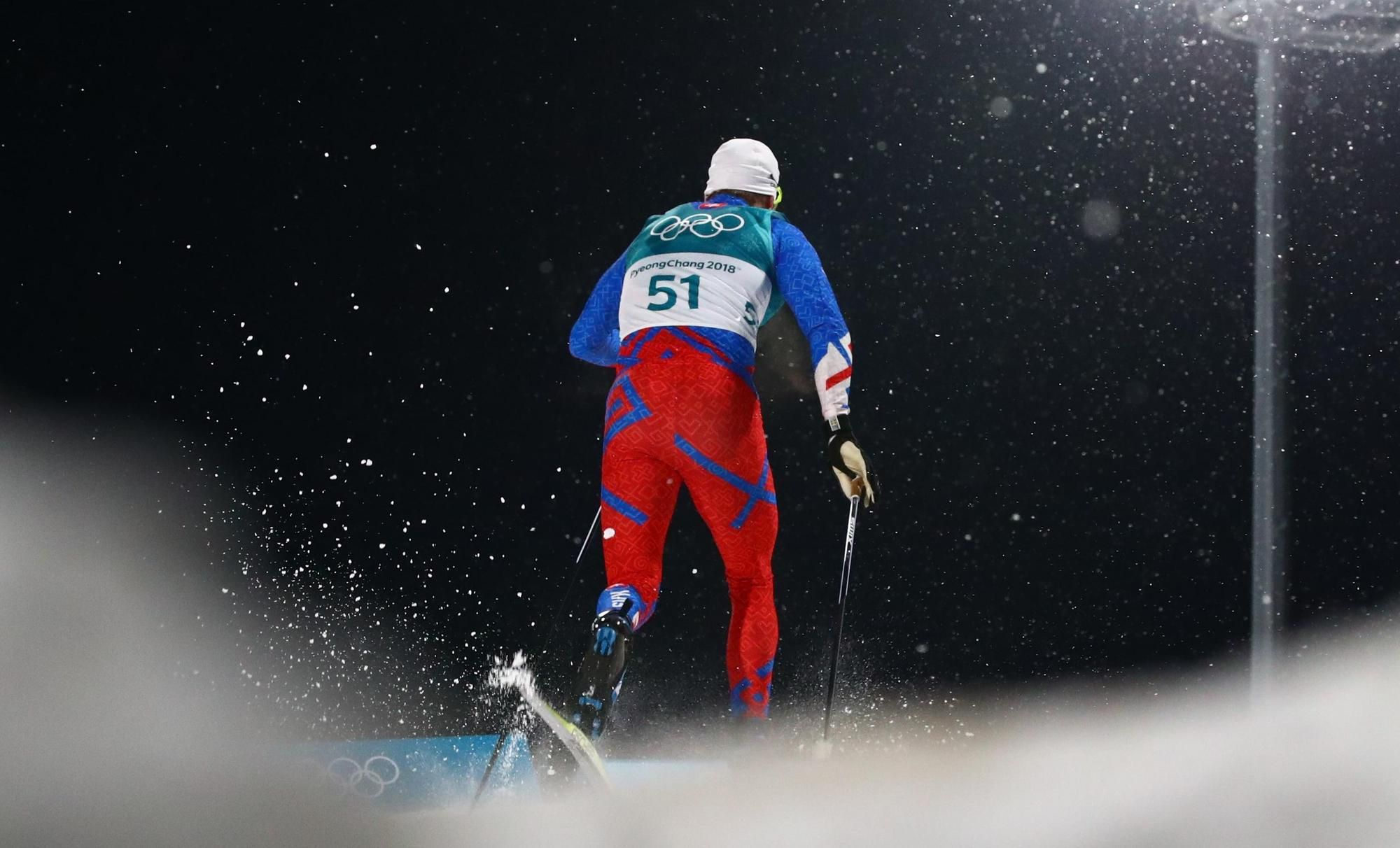 Slovenský bežec na lyžiach Peter Mlynár na ZOH 2018 v Pjongčangu