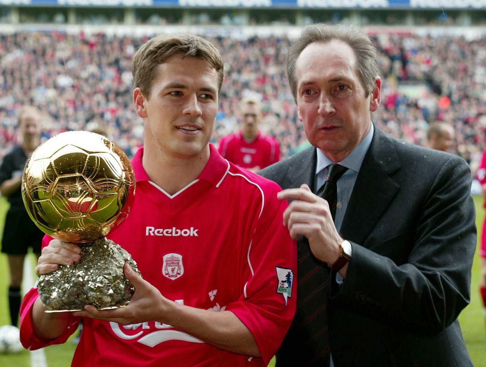 Michael Owen ako víťaz Ballon d'Or v roku 2001